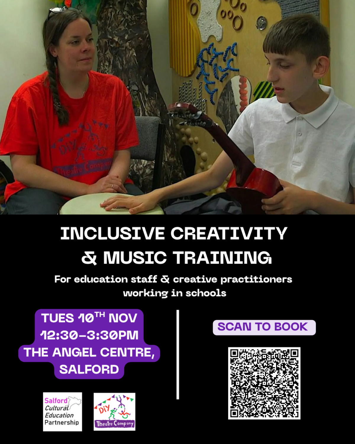 Inclusive Creativity & Music Training Poster