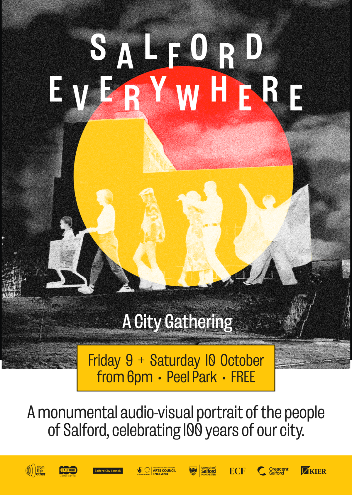Salford Everywhere: A City Gathering Poster